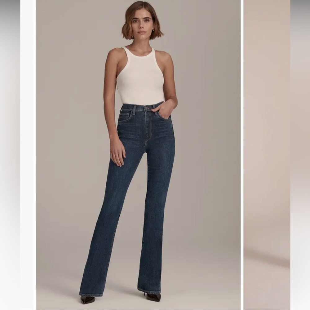 Favorite Daughter Valentina Super High Rise Mini Bootcut in Woodside